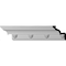 Ekena Millwork SAMPLE - 3 1/2"H x 3 1/2"P x 5"F x 12"L Nouveau Crown Moulding SAMPLE-MLD03X03X05NO - alternate 1